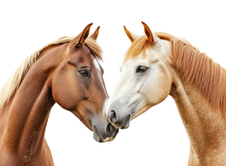 Equine connection two beautiful horses