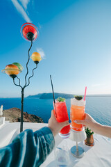 ギリシャのサントリーニ島の美しい風景