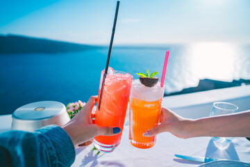 ギリシャのサントリーニ島の美しい風景