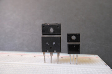 Power transistors in different size