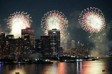 New York City 4th of July fireworks.