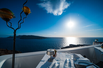ギリシャのサントリーニ島の美しい風景