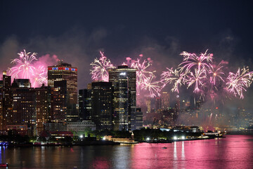 New York City 4th of July fireworks.