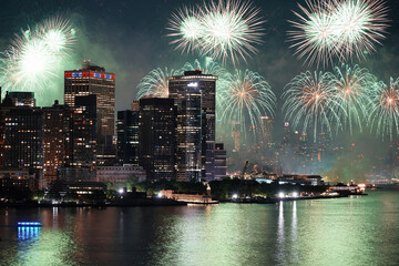 New York City 4th of July fireworks.