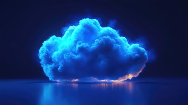 infrastructure cloud computing blue
