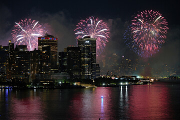 New York City 4th of July fireworks.