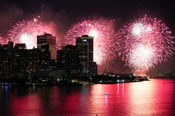 New York City 4th of July fireworks.