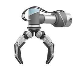 Robot Claw Arm Isolated on White