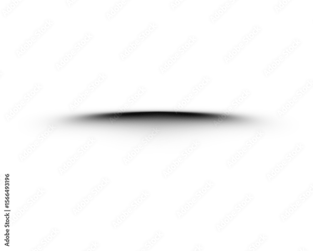 Aufkleber Shadow effect overlay isolated on transparent background. Product shadow effect PNG