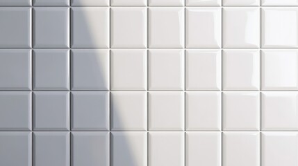 matte white square tile
