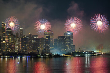 New York City 4th of July fireworks.