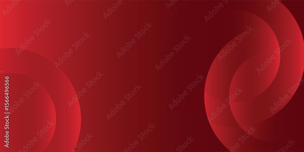 Poster red abstract background. dynamic shapes composition.