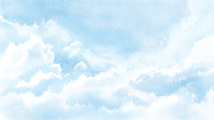 A watercolor cloud set design in a soft blue color illustration. Dark rainy clouds collection vector. vector design  © Towhidul