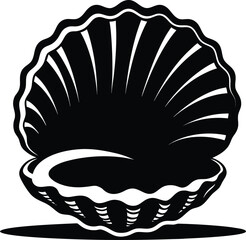 Shells sea silhouette