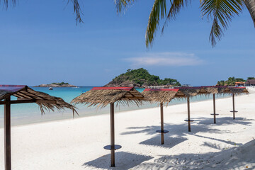 Breathtaking and scenic view of the beach at Redang Island, Malaysia.