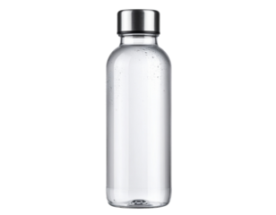 Water Bottle with Metal Lid – Office Style – Transparent Background PNG Cutout