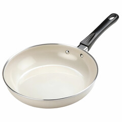 Non-stick frying pan isolated on white background.