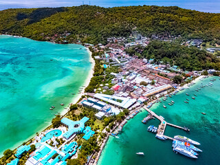 Aerial view of the Phi Phi Island, Thailand