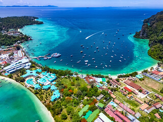 Aerial view of the Phi Phi Island, Thailand