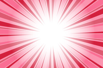 Abstract raspberry red sunburst and ray wallpaper design. Sunburst sun ray background. Sun flare vector.