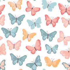 Butterfly Pattern – Hand Drawn Vector Illustration