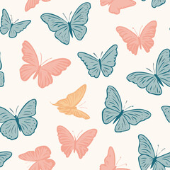 Butterfly Pattern – Hand Drawn Vector Illustration