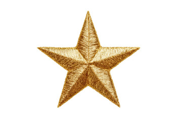 PNG Gold embroidered star on black background