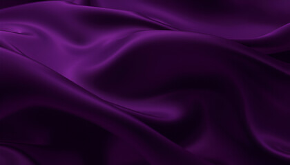 Fototapeta premium Dark purple silk ripples as if moved by wind, creating a dynamic motion blur effect