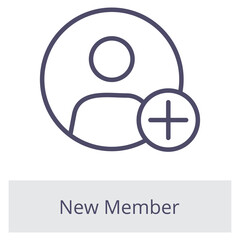 New Member Element For Design Graphic