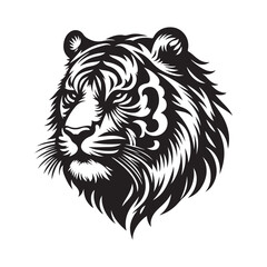 vector illustration of a tiger