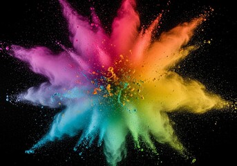 Vibrant Color Explosion - A dynamic burst of color, symbolizing energy, creativity, freedom, celebration, and joy. The is a stunning visual representation of vibrant hues