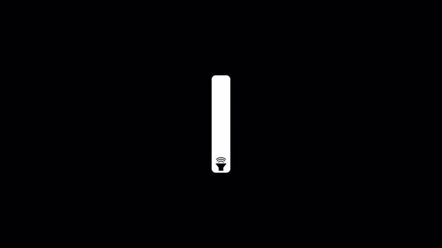 Volume controller animated bar, Audio voice increasing and decreasing  animated bar with transparent background, Voice increasing  animation with alpha channel 