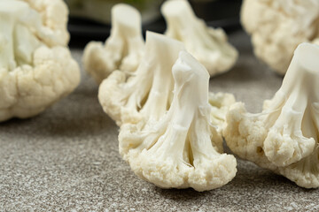 Fresh Farm-Grown Cauliflower Ready for Healthy Vegetarian Cooking.