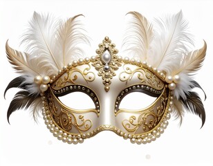 carnival mask isolated on white