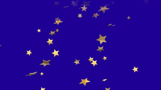 Gold Stars isolated 