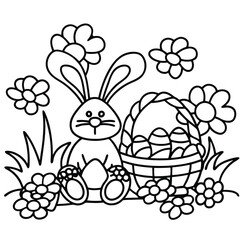 Easter coloring pages for toddlers


