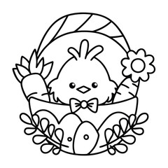 Easter coloring pages for toddlers

