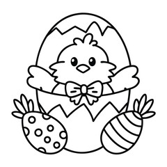 Easter coloring pages for toddlers

