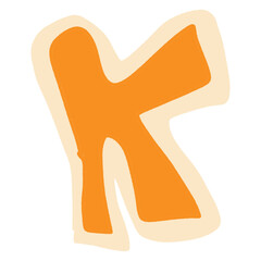 hand drawing unique ugly abjad font