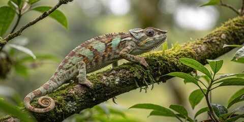 Obraz premium Panther Chameleon: Masters of Camouflage
