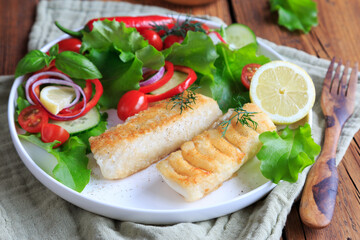 Fisch gebraten als Ketogene Ernährung
