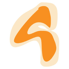 hand drawing unique ugly abjad font