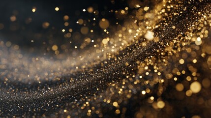Golden glitter abstract background