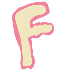 hand drawing unique ugly abjad font