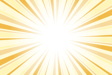 Sunburst Background. Summer Backdrop. Radius Cartoon Pattern Abstract Background. Maximum Yellow Rays Vector Illustration.