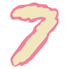 hand drawing unique ugly abjad font