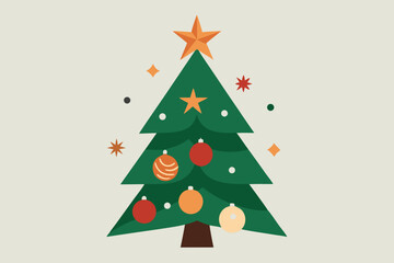 Naklejka premium christmas tree vector