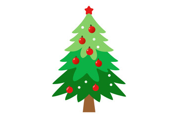 Fototapeta premium christmas tree vector illustration