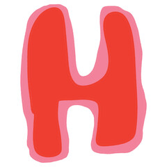 hand drawing unique ugly abjad font