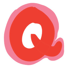 hand drawing unique ugly abjad font